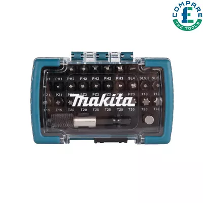 Makita D-74762 32 Piece Screwdriver Bit Set In Plastic Carry Case • £15.45