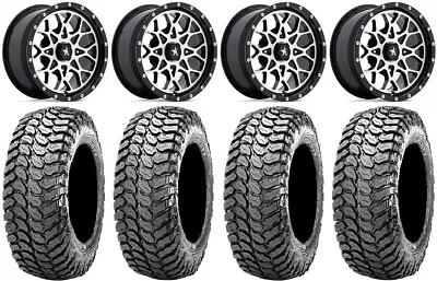 MSA Portal 15  Wheels Machined 32  Liberty Tires Kawasaki Teryx Mule • $1751.40