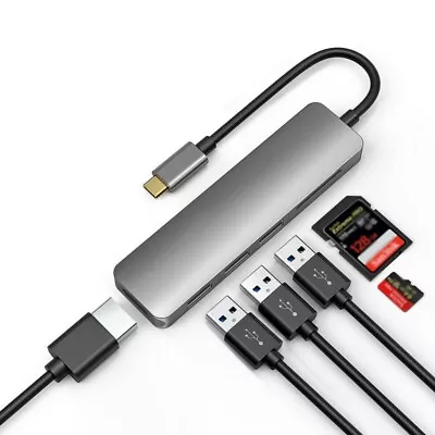 $23.41 • Buy 6in1 USB-C Type C HD Output 4K HDMI USB 3.0 HUB Adapter For MacBook Pro IPad Pro