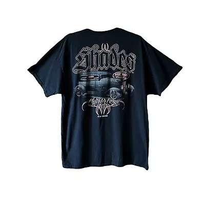 Vintage  Black Hot Rod Shodes Roundup Pigeon Ford T Shirt MENS Size XL • $24.99