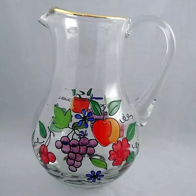 5th Avenue Crystal Clear Ind Venetian Fruit 80oz Lemonade Tea Water Pitcher 10  • $39.99