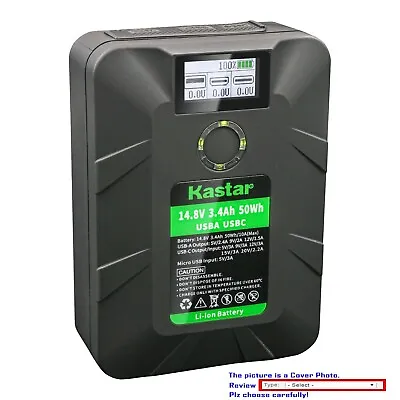 $79.99 • Buy Kastar VMount Battery Dtap Charger For Mini V-Mount V-Lock Godox VL200 LED Light
