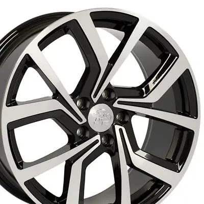 $819 • Buy NPP Fit 18  Wheels Volkswagen GTI EOS Passat CC Jetta VW Black Machd Wheel ET 42