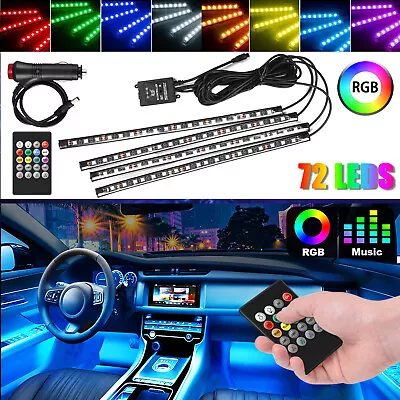 $12.99 • Buy Parts Accessories RGB LED Lights Car Interior Floor Decor Atmosphere Strip Lamp