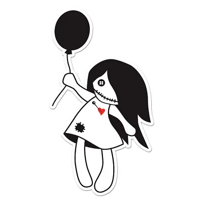 Voodoo Doll Balloon Vinyl Decal Sticker - Ebn9097 • $5.07