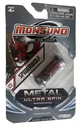 Monsuno Die Cast Metal Ultra Spin Performance Core SPIDERWOLF #10 Wave 2 / 13z • $12.53