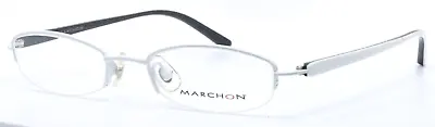 MARCHON M717 105 White Oval Semi-Rimless KIDS Eyeglasses 48-18-135 • $29.99