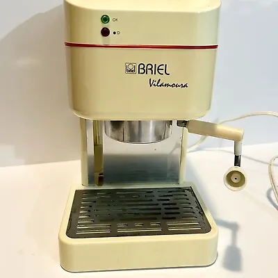 VTG Briel Vilamoura Espresso Capuccino Machine ES 16 With Box Manual VHS TESTED • $40