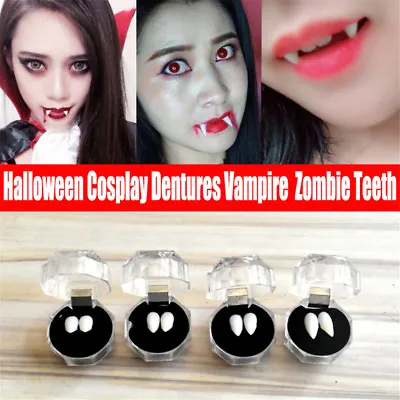 Halloween Cosplay Dentures Vampire Teeth Devil Fangs Costume Ghost Party PropsPA • £4.60