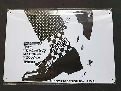 SKA Dance Craze Metal Sign Plaque British Ska Poster Retro Garage Shed FREE P&P • £8