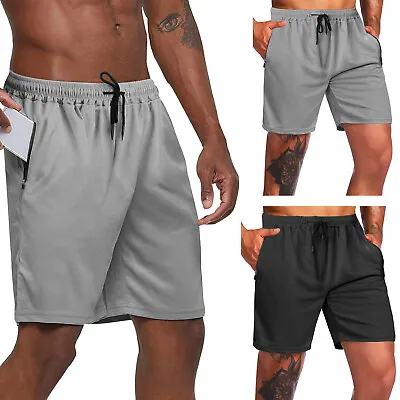 Men's Sports Training Running Bodybuilding Workout Fitness Shorts Gym Pants USA • $12.99