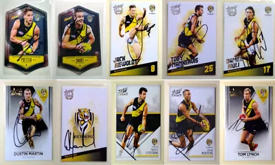 $20 • Buy Richmond Tigers Signed Select & Teamcoach AFL Cards