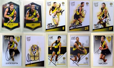 Richmond Tigers Signed Select & Teamcoach AFL Cards • $20