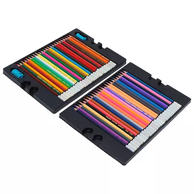 48 Colors Pencil Set Wood Soft Core Hexagonal Oil Pastels Pencils With Box Blw • £19.72