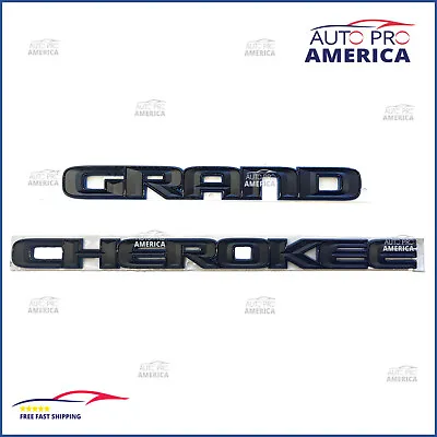 New Oem Mopar 2014-2023 Jeep Grand Cherokee Door Emblem Black & Blue • $42.50