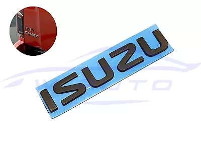 Matte Black Isuzu Letter Tailgate Rear Logo Badge Sticker For Dmax 2021 2022 23 • $31.90