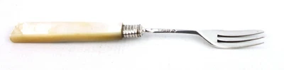 £39.99 • Buy Antique Victorian Sterling Silver & Mother Of Pearl Cake Pastry Fork 1875