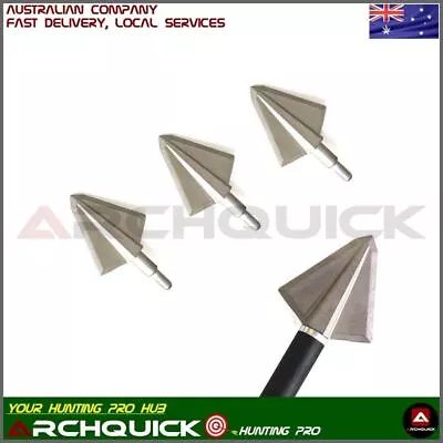 3/6x Archery Hunting Broadhead 2 Blade 125/150grain Compound Recurve Bow Hunting • $39.95