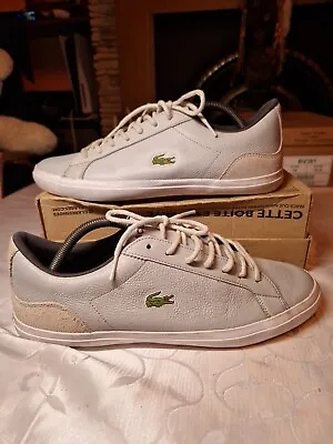 Lacoste Mens Trainers Size Uk Brand 9 Excellent Condition • £15