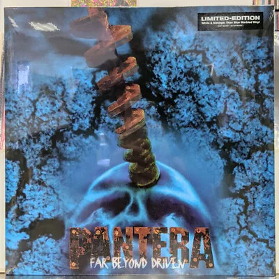 Pantera – Far Beyond Driven - White & Blue Marbled LP Vinyl Record 12  - NEW • $28.65