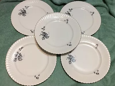 KAISER Gold Trim - W.GERMANY  ROSES - 5 VINTAGE DINNER PLATES • $24.99