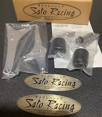 NEW IN BOX Sato Racing Frame Slider Set Yamaha YZF-R1 2009- BLACK NO CUT • $99.95