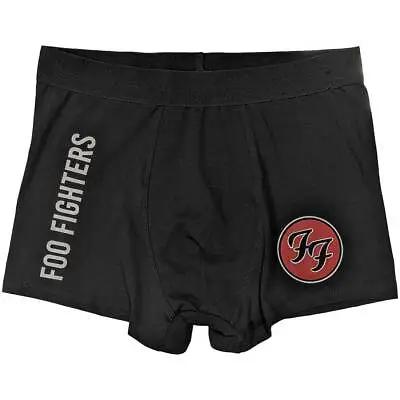 Foo Fighters FF Logo Black Unisex Boxers NEW OFFICIAL • £10.39