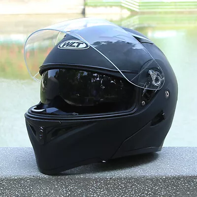 DOT Modular Motorcycle M XL XXL Helmet Full Face Dual Visor Flip Up Moto Helmet • $56.99