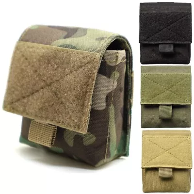 Small MOLLE Waterproof Tactical Utility Belt Pouch Army Airsoft Webbing Bag EDC • £6.95