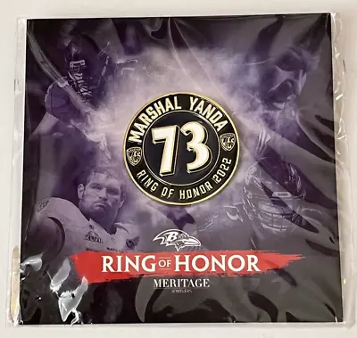 Baltimore Ravens 2022 Marshal Yanda NFL  Ring Of Honor  Lapel Hat Pin • $10.99
