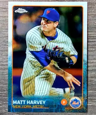 Matt Harvey 2015 Topps Chrome Baseball 115 New York Mets • $1.65