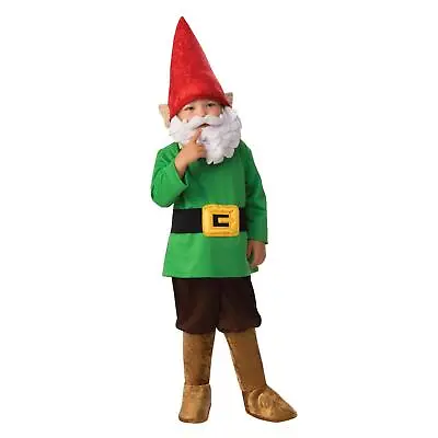 Children's Multicoloured Garden Gnome Boy Book Day School Play Full Costume • £17.41