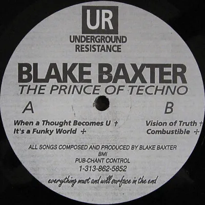 Blake Baxter - The Prince Of Techno (12  EP) (Very Good Plus (VG+)) - 278364489 • £30