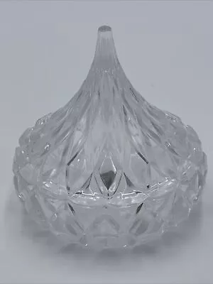 Shannon Lead Crystal Hershey's Kiss Shaped Covered Candy Dish By Godinger • $6