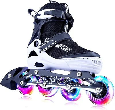 Clearance Inline Skates PAPAISON Adjustable For Kids And Adults With Full Light • $40.99