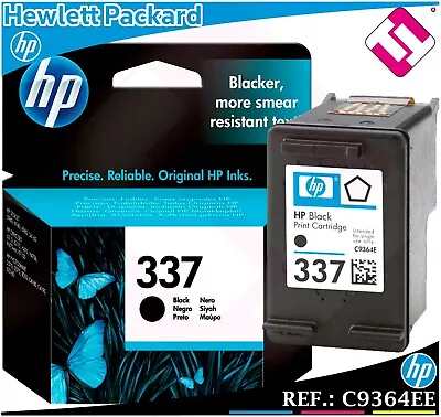 $76.32 • Buy Ink Black 337 Original Printers HP Cartridge Black Hewlett Packard C9364EE