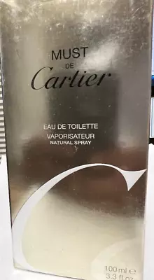 Must De Cartier 3.3 Oz-100ml Edt Spray In Sealed Box • $125