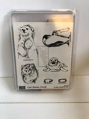 NEW Vintage 2003 Stampin Up COLD WEATHER FRIENDS Rubber Stamp Set Unmounted • $74.99