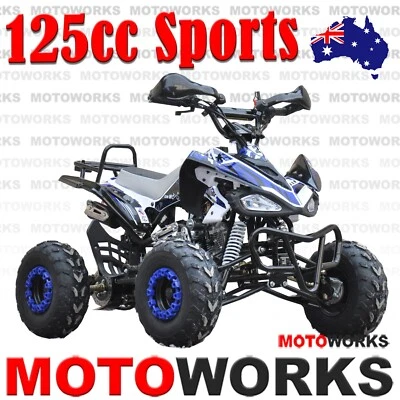 $1049 • Buy 125CC SPORTS SEMI AUTO ATV QUAD Dirt Bike Gokart 4 Wheeler Buggy Kids Blue