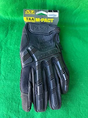 TAA M-Pact Compliant Mechanix Wear Gloves!!! Large Black MP-F55-010 New With Tag • $9.99