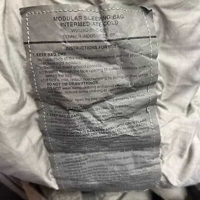 US Military Intermediate Cold Weather Modular GreenSleeping Bag USGI • $49.98