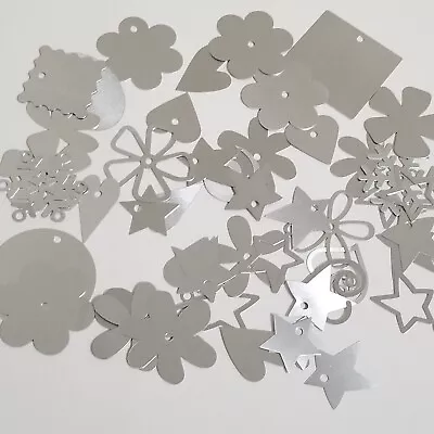 Lot Making Memories Silver Metal Tags Circle Flowers Hearts Stars Swirls -A • $9.99