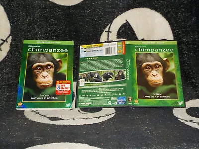 Chimpanzee Blu Ray +DVD +Slipcover Disney Nature Tim Allen Free Shipping • $7.59