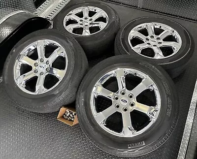 Chrome 20  Ford F-150 Lariat Oem Factory Wheels Tires Rims Platinum Limited Lugs • $1639.99