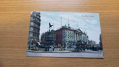 Piccadilly Circus London Posted 1908 Post Card  • £2.99