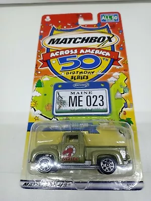 2000 Matchbox Across America 1/64 Scale 1956 Ford Pickup Maine Lobsters • $11.95