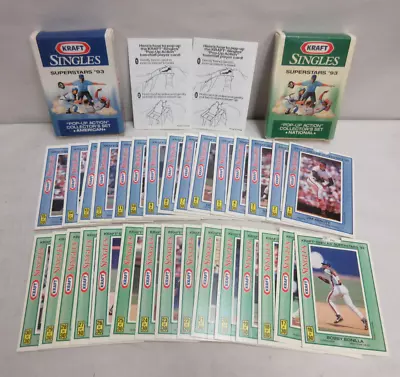 1993 Kraft Singles Superstars Pop-Ups Complete Set Of 2 Packs 30 Baseball Cards • $18.72