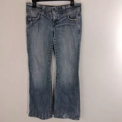 L1 Vintage Levis Marissa Boot Cut Jeans Med Wash Fade Unisex Sz 30 X 32 • £12.35