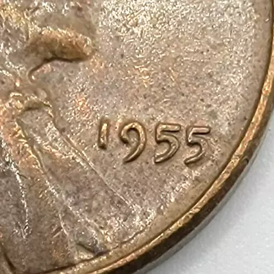 1955 P POOR MANS DOUBLE DIE Lincoln Wheat Penny VF-XF You Grade It! 1c Cent EF • $5.99