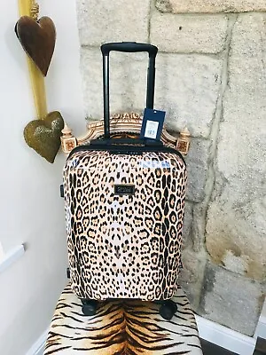 £129.99 • Buy New Cavalli Class Leopard Animal Print Cabin Small Size Suitcase